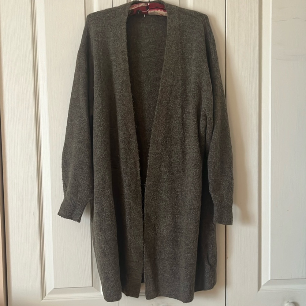 Oversized long cardigan